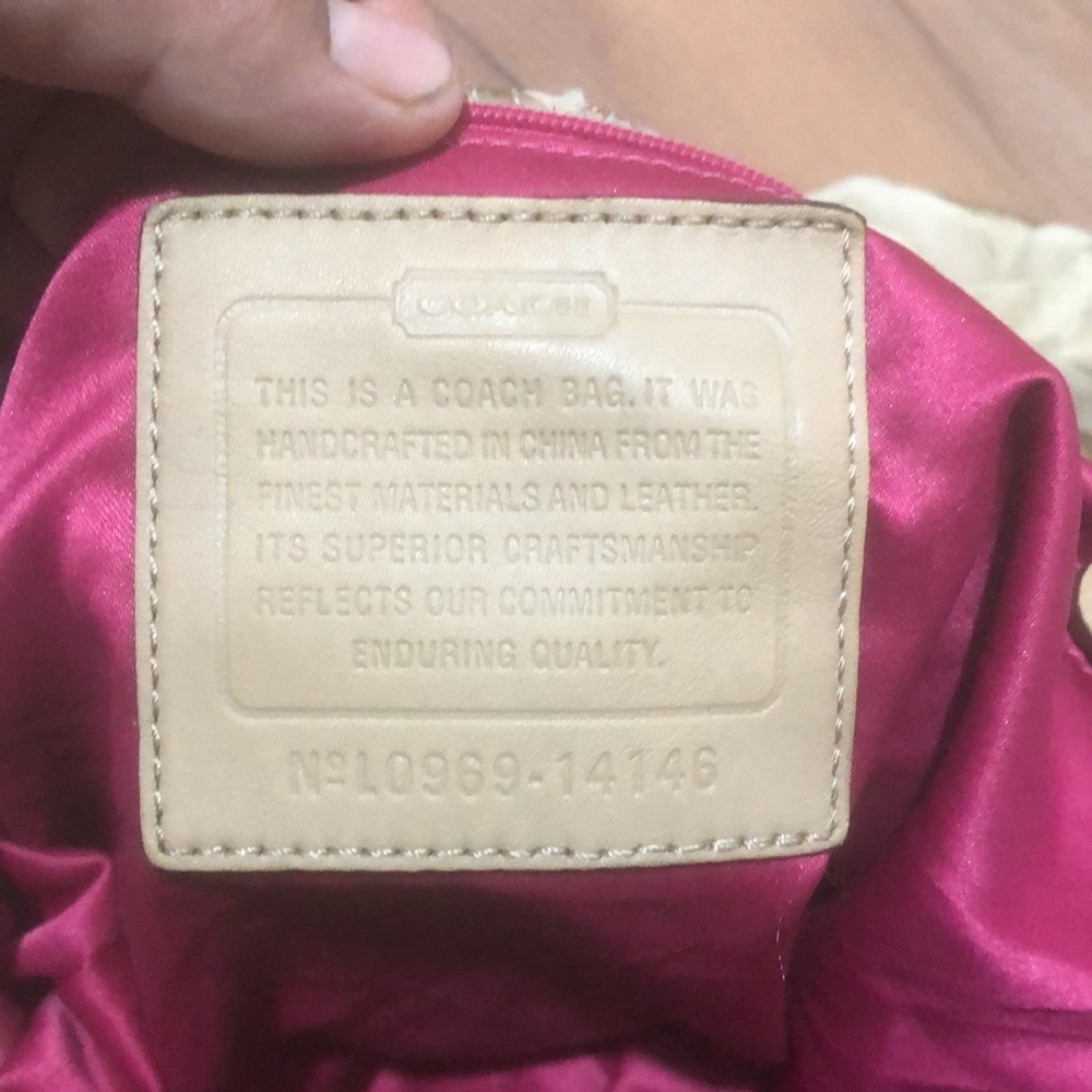 AUTHENTIC COACH HOBO BOG SIZE BAG - Picture 6 of 8